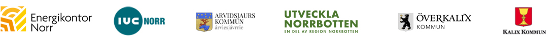 IUC Norr deltar som projektpartner och Energikontor Norr har rollen som projektägare. Projektet medfinansieras av EU – Europeiska regionala utvecklingsfonden, Region Norrbotten, Överkalix kommun, Kalix kommun, Arvidsjaurs kommun, Energikontor Norr och IUC Norr.